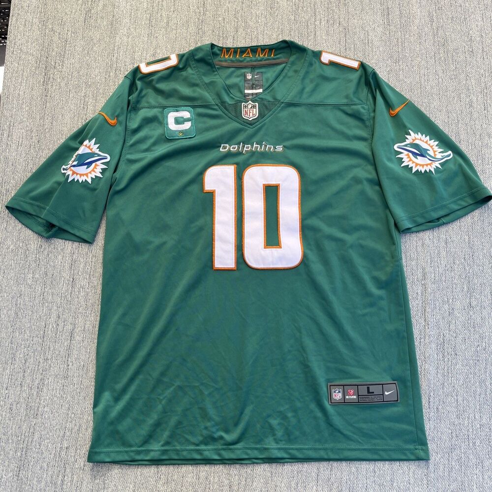 Miami Dolphins Tyreek Hill Nike Jersey #10 NFL On Field Size Large Stitched Logo